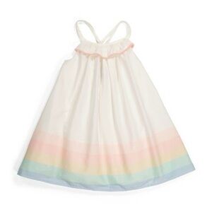 Cynthia Rowley Toddler Girls Rainbow Border Print Dress Size 3T
